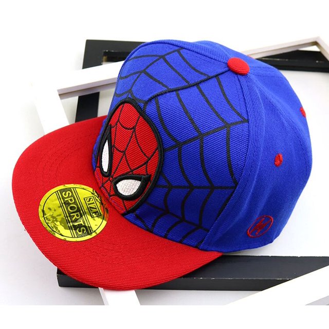 Gorros ajustables con estampado de dibujos animados para niño y niña, gorra de béisbol con estampado de Marvel y Spiderman, malla de Hip-hop de 2 a 8 años, para primavera y otoño Fivean unisex