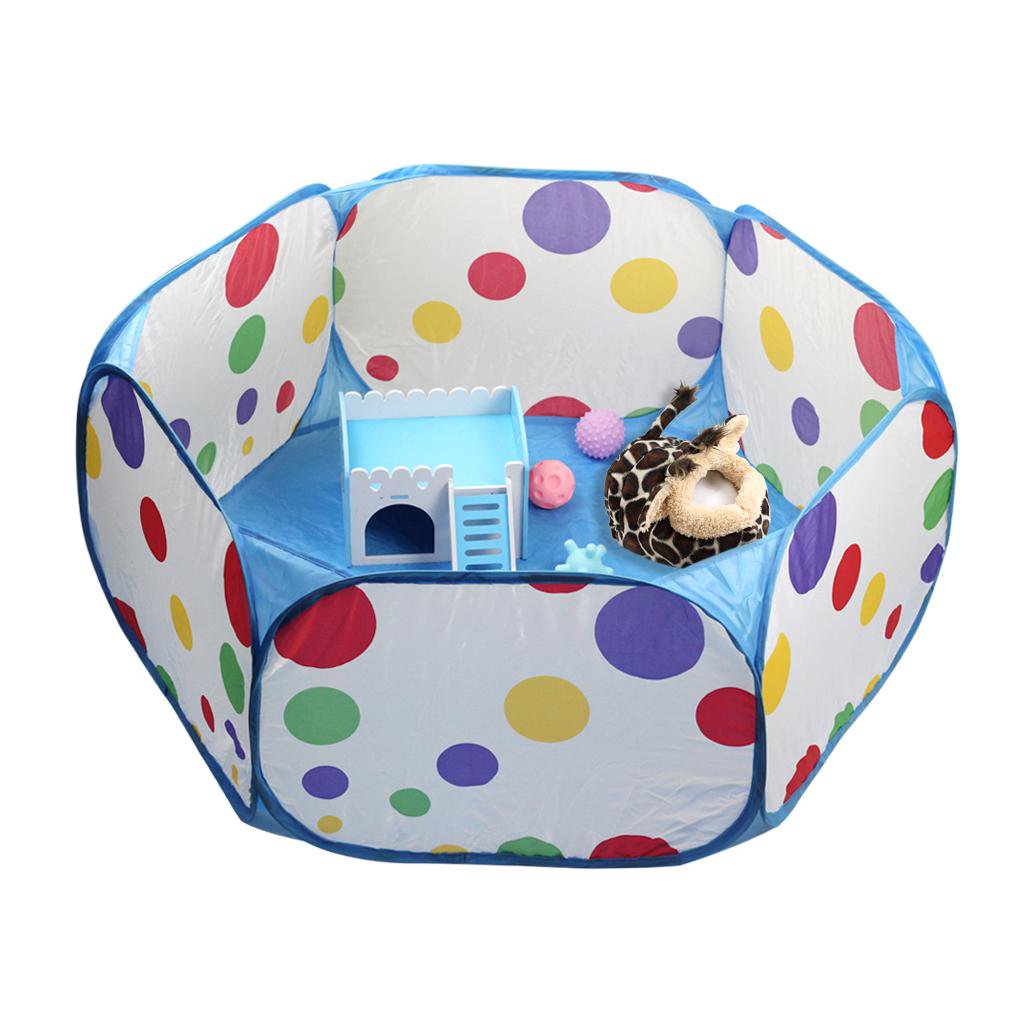EHJRE 2Pcs/set Exercise Hide Playpen Cage Tent For Hamster Rabbit Squirrel Mouse Rat