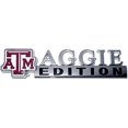 thumbnail image 1 of AMG Auto Emblems Compatible Auto Emblem Texas A & M Aggies Collegiate Edition ABS Molded Chrome, 1 of 2