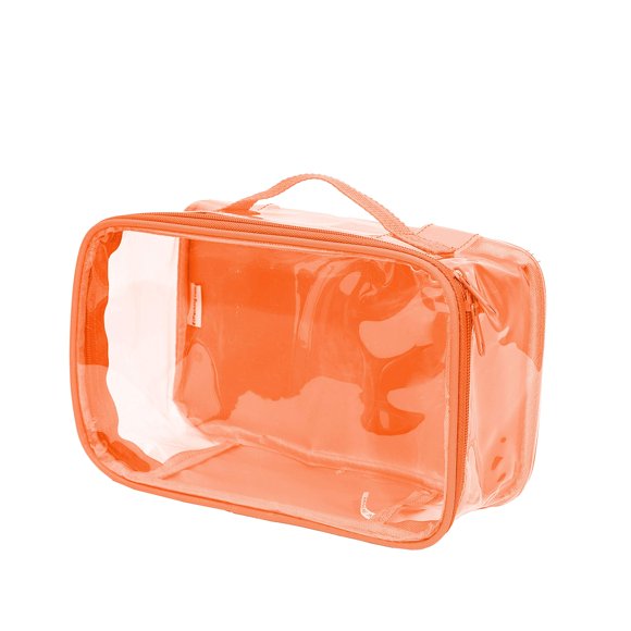 Cubo de embalaje de viaje EZpacking Clearview naranja con asa