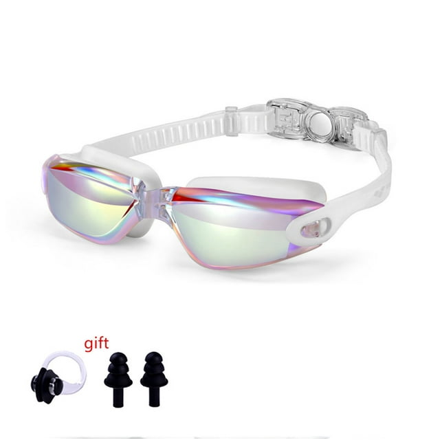 Lunettes de Natation Anti-Fuite Anti-Buée Protection Complète HD Ajustables pour Hommes et Femmes pour Adultes