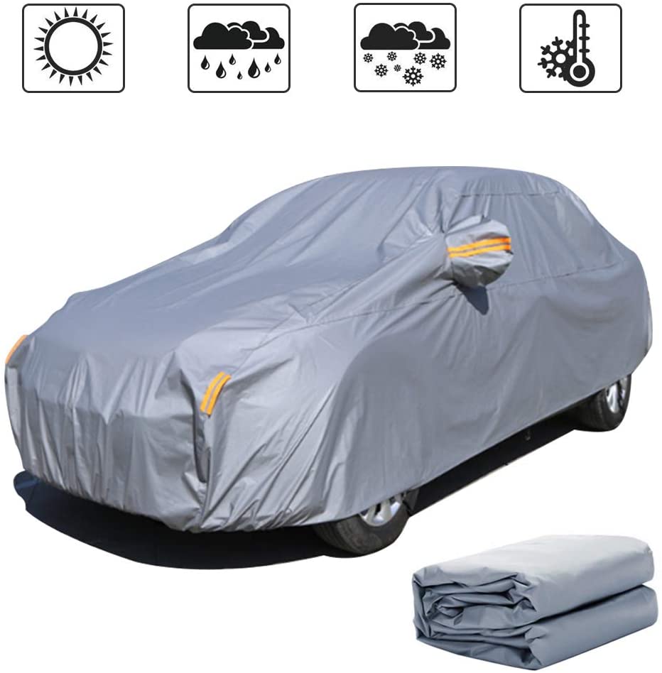 Special Car Cover for Mini Cooper 2014-2018 All Weather Full Coverage  Breathable Windproof Waterproof Dustproof Scratch Resistant UV Protection  OutdoorIndoor Cover (Yellow)