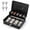 Black with 4 Keys, variant on Box With Money Tray And Lock Metal For Register Large Safe Includes 5 Slots 4 Bill 4 Keys 11.8" X 9.4" 3.54" Pink