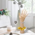 thumbnail image 4 of lionlar Mannequin Hand Jewelry Display Holder Support for Chain Hand Model Shop Yellow Yellow Skin Color, 4 of 9