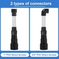 thumbnail image 4 of Vacuum Hose to PVC Pipe Adapter Universal AC Drain Lines Vacuum Hose Adapter Quick Connect HVAC Drain Line Cleaner Tool Vacuum Hose Wet Vac Attachment for HVAC, 4 of 11