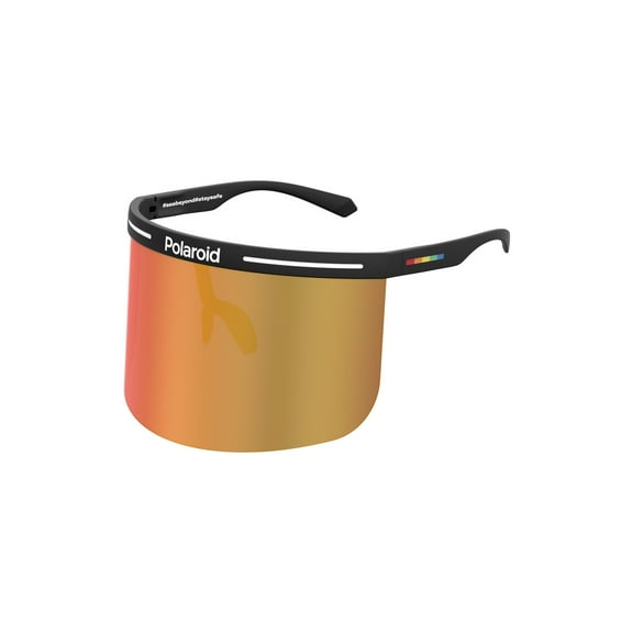 Polaroid Sunglasses PLD 7038/S Polarized Special Shape Sunglasses, Black Red Gold, 99mm, 1mm