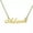 #2 Name+Pattern-Gold, variant on Personalized Customized Stainless Steel Name Pendant Necklace Letter Choker Gift-#1 Single Name-Silver
