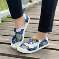 thumbnail image 1 of Zapatos de lona de corte bajo de fondo plano para mujer Zapatos planos casuales para estudiantes de versión perezosa de un pie Wmkox8yii FOPL2081, 1 of 7
