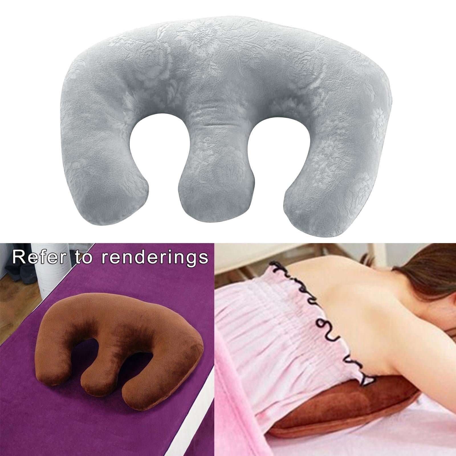 Detachable Chest Pillow Pillow for SPA Beauty Salon Home - Grey