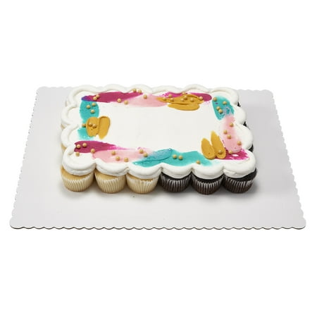 Texturizing Color Cupcake Cake