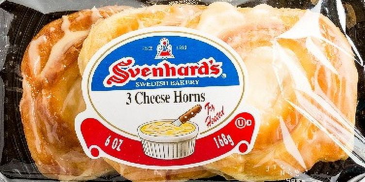Svenhard's 3 Cheese Horns, 3 ct