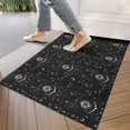 thumbnail image 4 of Black Gothic Sun Moon Star Pattern Door Rugs,Washable Non Slip Door Mats Indoor,Decorative Door Mats,Entry Mat Indoor for Entrance,Bedroom,Kitchen,Bathroom,17"x30", 4 of 6