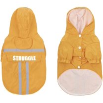 Dog Raincoat Hoodies Rain Jacket Waterproof Rain Poncho with Pocket Reflective Rain Coat for Small Medium Dog Yellow S