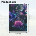 thumbnail image 7 of Yuyamidu Hummingbird Coral Fleece Golf Towel Purple Rose Golf Towels with Hook and Loop Fastener Convenient Golf Cleaning Towel, 7 of 7