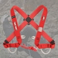 thumbnail image 4 of Arnés para techos para escalada al aire libre, protección contra caídas, cinturón de trabajo de seguridad con hebillas, seguridad con cordón ajustable rojo Baoblaze Subir arnés de seguridad, 4 of 8
