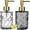 Transparent&Grey, variant on Aomota 2 Pack Glass Soap Dispenser Diamond Design , 12 Ounce Kitchen Soap Dispenser for Bathroom, Hand Soap, Dish Soap (Transparent and Grey)