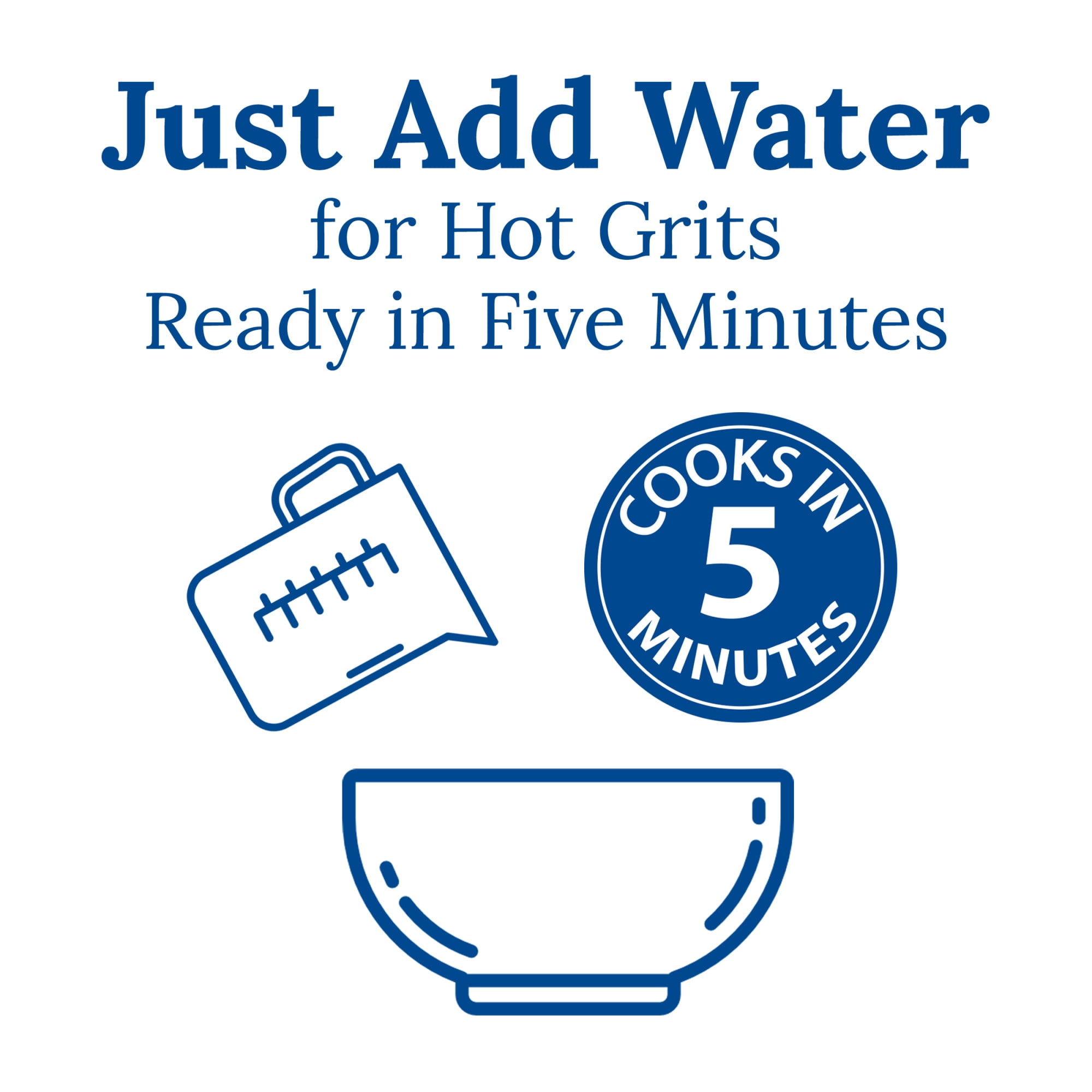 (2 pack) Jim Dandy Quick Grits, 5 lb Bag (80 oz)