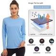 thumbnail image 4 of Womens Long Sleeve Tops Uv Sun Protection Shirt Upf 50+ Outdoor Performance T-shirt, 4 of 5