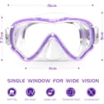 thumbnail image 2 of Seago Máscara de natación, buceo, máscara de buceo, equipo de snorkel para niños, niñas, jóvenes, antivaho 180, vista panorámica, falda de silicona suave, piscina para niños, gafas de natación subacuá, 2 of 8