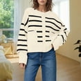 thumbnail image 2 of Cardigan Sweaters for Women 100% Cotton Button-Down Oversized Knit Outerwear Fall Tops for Women 2025, 2 of 4