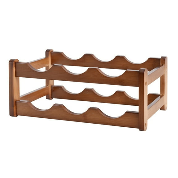 2 Tiers/3 Tier Wood Wine Storage Rack Counter Top Bottle Holder Shelf for Home