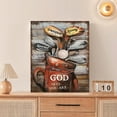 thumbnail image 6 of Vintage Golf Wall Art Golf Pictures Wall Decor Sports Inspirational Canvas Print God Says You Are Painting Modern Home Framed Artwork For Bathroom Bedroom Kitchen 12"X16", 6 of 6