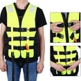 thumbnail image 2 of Fluorescent Yellow Kids' Safety Vest for Boating, Skiing, and Water Activities, 2 of 5