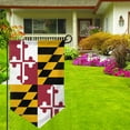 thumbnail image 2 of Maryland-Flag Pattern Double Sided Garden Flag for Indoor Outdoor Decorations 12.5 * 18 Inches Sharp Corner, 2 of 7