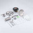 thumbnail image 4 of WOWOW Brushed Nickel Shower Tub Kit Brass Shower Faucet Set with Tub Spout and 6-Inch Rain Shower Head, Single Handle Tub and Shower Trim Kit, Shower Valve Include, 4 of 5