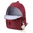 thumbnail image 6 of Btidfty Cute Polka Dot Laptop Backpack Large Capacity Travel Backpack Lightweight Bookbag for Female Elementary & Middle Students (Red), 6 of 8