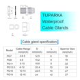 thumbnail image 3 of Kit de prensaestopas TUPARKA de 50 piezas, impermeable, 3-16 mm, 3 of 7
