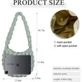 thumbnail image 3 of Kukuzhu Quilted Tote Bag for Women, Soft Puffer Tote Bag Lightweight Designer Cloud Pleated Hobo Bags with zippers, 3 of 7