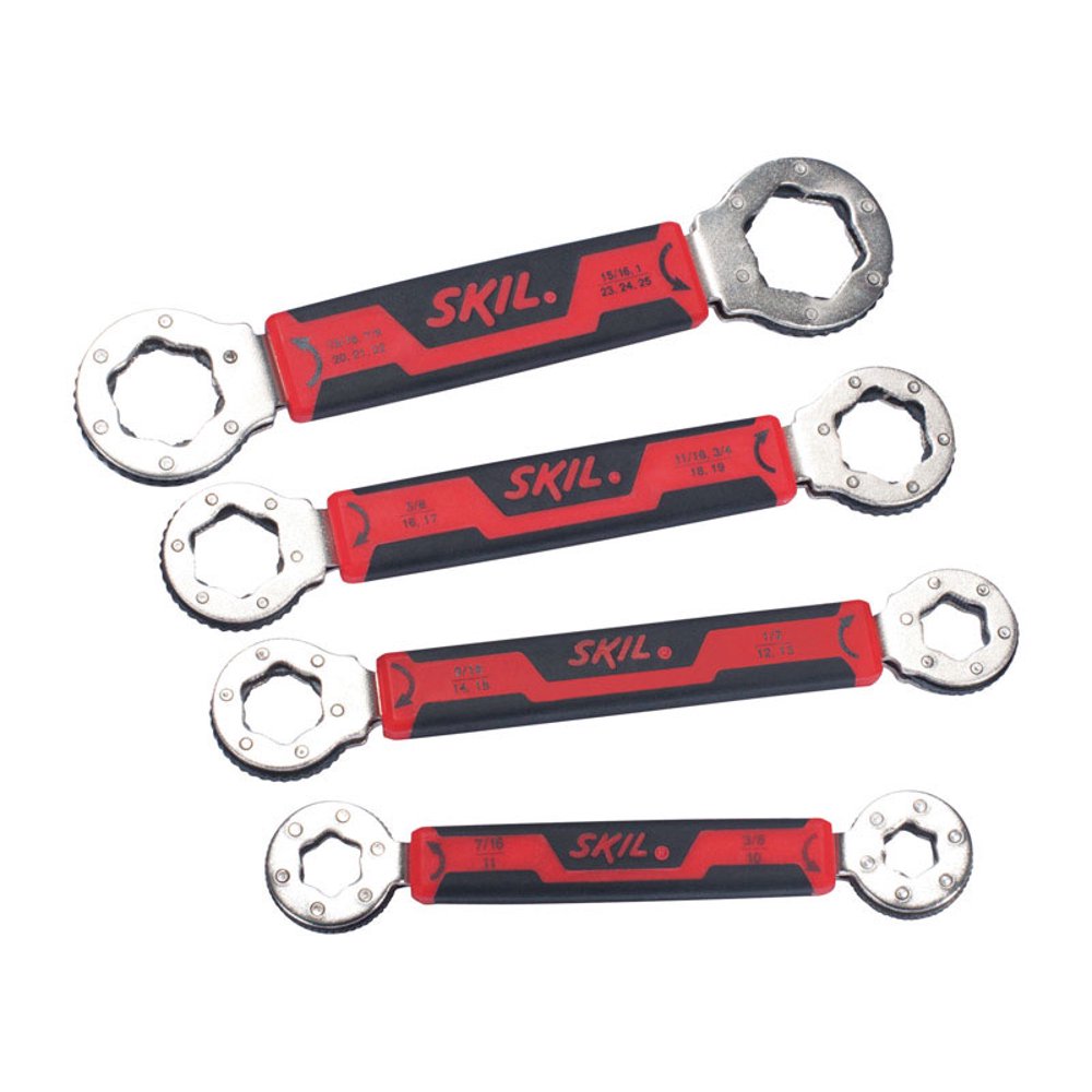 Skil Secure Grip 6 Point Metric Wrench Set 4 pc.