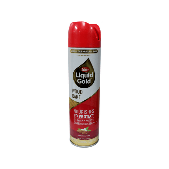 Scott's Liquid Gold Wood Care Spray Furniture Polish, Fresh and Almond Scent, 10 Ounce