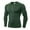 Army Green, variant on Huuilaibazoo Men's Compression Shirts Long Sleeve Workout Gym T-Shirt Running Top Cool Dry Sports Baselayer Undershirts