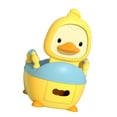 thumbnail image 1 of Orinal de entrenamiento para ir al baño Asiento cómodo para orinal Inodoro realista Inodoro para bebés Amarillo, 1 of 9