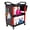 Red A With Bucket, variant on Leavader 3 Tier Rolling Tool Cart on Wheels Heavy Duty Utility Cart with Pegboard for Garage Workshop Warehouse Repair Shop,Blue
