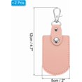 thumbnail image 2 of HUGFEGWE Leather Key Fob, Leather Key Fobs with Key Rings DIY Keychain Holder for Home Office Car Keys ID Key Cards Air Tag UA824-3515, 2 of 5