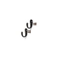 thumbnail image 2 of Chapter bronze finish coat hooks 2 ct carded pack, 4 pack, 2 of 2