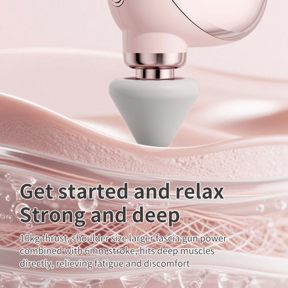 Harmo touch mini Massge Gun with 3 Massage Heads; Percussion Deep Tissues Muscle Massager; Portable Handheld Massager for Home, Gym, Office, Outdoors; Golden