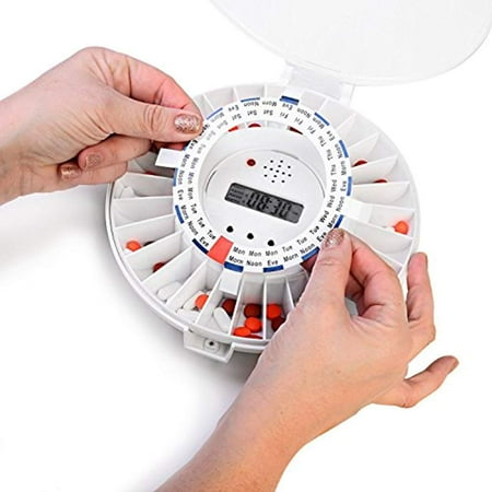 LiveFine Automatic Pill Dispenser, 28-Day Electronic Medication