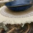 thumbnail image 5 of Round Placemats Set of 6, Dining Winter Modern Dinner Braided Beige Boho Round Table and Fall Circle Placemats Boho Tssels Runner Kitchen Table Plate Mats Set of 6, 5 of 8