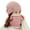 Pink, variant on Luxalzxs Womens Winter Warm Elastic Soft Ear Protection Knitted Scarf Hat Set Fleece Lined Neck Warmer Beanie Hat Set