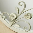 thumbnail image 4 of Roses of Love Swirling Vine Round Wall Mirror Creamy Gold 20” Diameter, 4 of 4