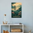 thumbnail image 4 of Vintage Hangzhou Cityscape Retro Chinese Tourism with Cultural Charm & Nature Print Poster, 4 of 8