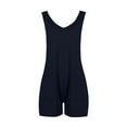 thumbnail image 7 of YDKZYMD Short Rompers for Women Tight Sleeveless Vacation Summer One Piece Maternity with Pockets Dressy Jumpsuits Baggy Trendy Casual Tank Top Shorts Navy S, 7 of 7
