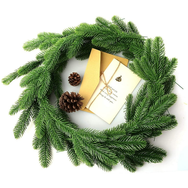 Elegant Realistic Pine Needles 30 Realistic Artificial Pine Branches for  Diy Christmas Wreaths Home Decor Reusable Faux Green - AliExpress