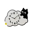 thumbnail image 4 of Lindo reloj de pared de gato, adorable reloj analógico, moderno, creativo, colgante decorativo para 30 cm, 4 of 7