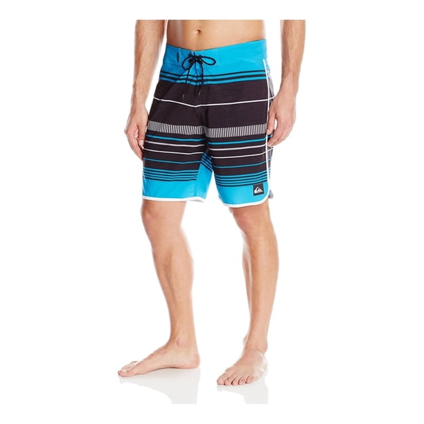 Quiksilver AG47 Pacific Stripe Swim Bottom Board Shorts para Hombre, Azul, 33 Quiksilver Pantalones cortos