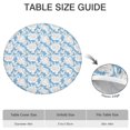 thumbnail image 6 of Pioneer Flower Floral Print Pattern Round Fitted Tablecloth with Elastic Edge,Dining Table Cover Waterproof,Outdoor Round Tablecloth for Camping,Dining,Indoor and Outdoor, 6 of 7